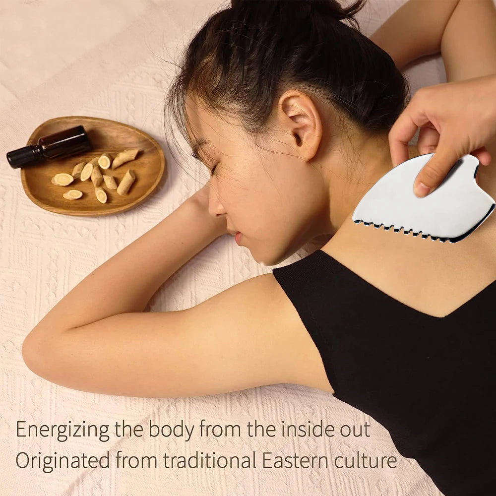 1/4/7pcs Gua Sha Massage Tools – Stainless Steel IASTM Muscle Scraper Set