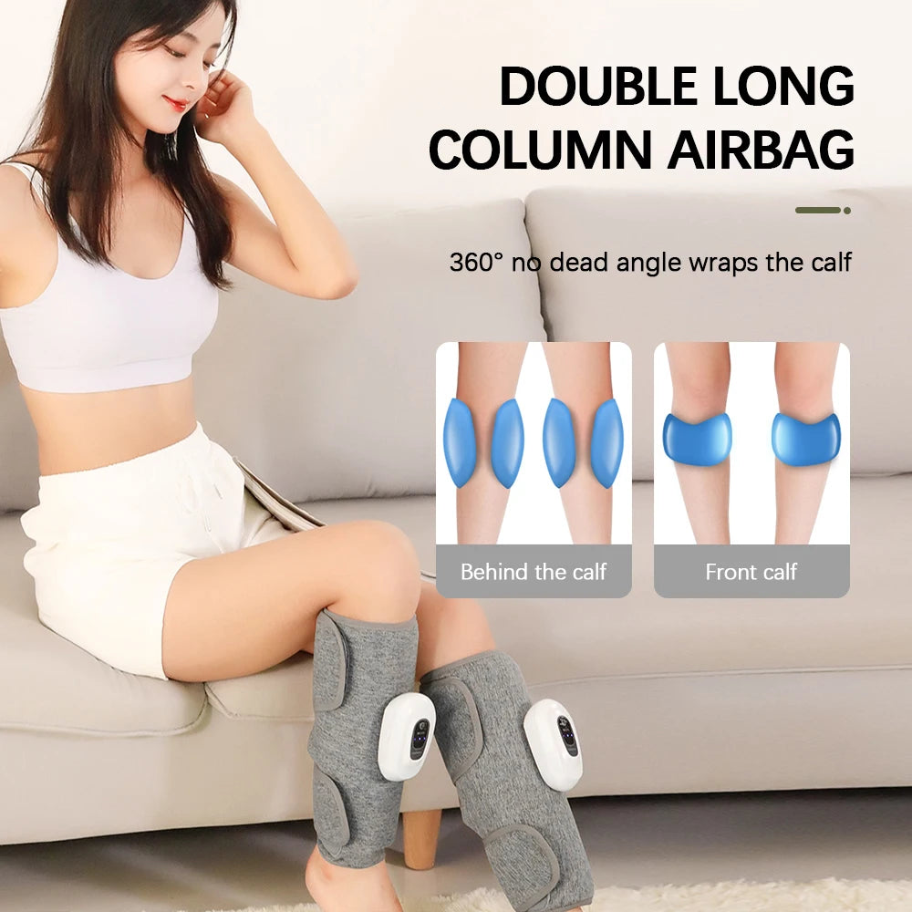 Wireless Leg Massager – Rechargeable Air Compression Calf & Foot Massage for Muscle Pain Relief