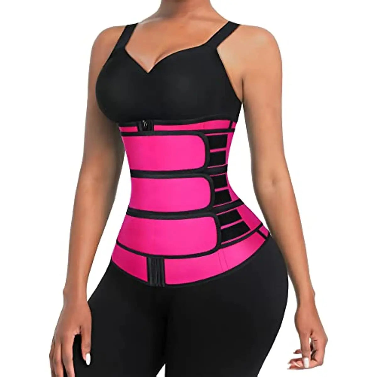 💪 3-Strap Waist Trainer Cincher – Women’s Slimming Sweat Belt for Workouts