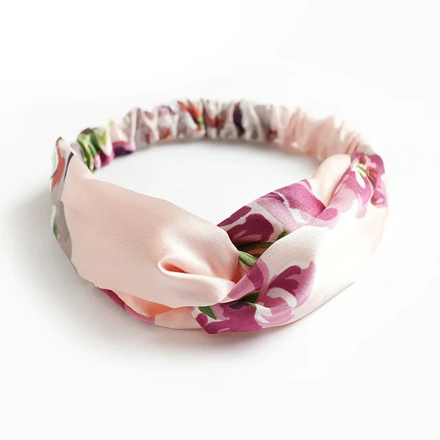 💫 Boho Soft Vintage Headbands – Cross Knot Elastic Hair Turban