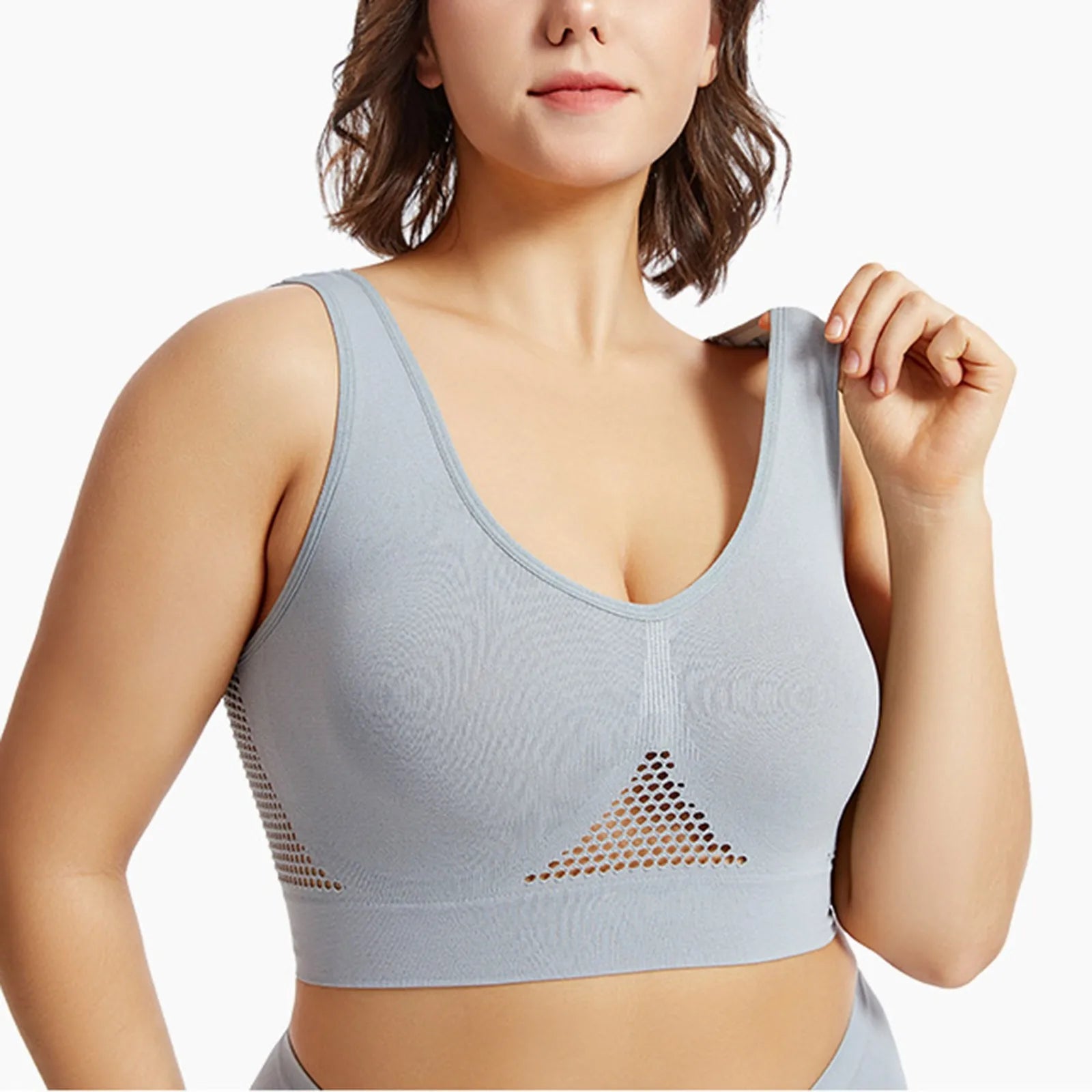🔥 Shockproof Sports Bra – Beautiful Back Anti-Sag Fitness Top