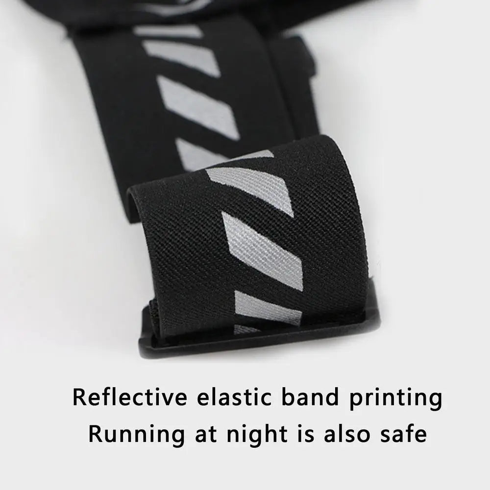 Reflective Running Vest w/ Bottle Holder – Lightweight Hydration Pack for Jogging