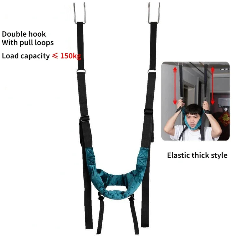Adjustable Cervical Neck Traction Belt – Spine Stretcher Sling for Neck Pain Relief & Posture Alignment