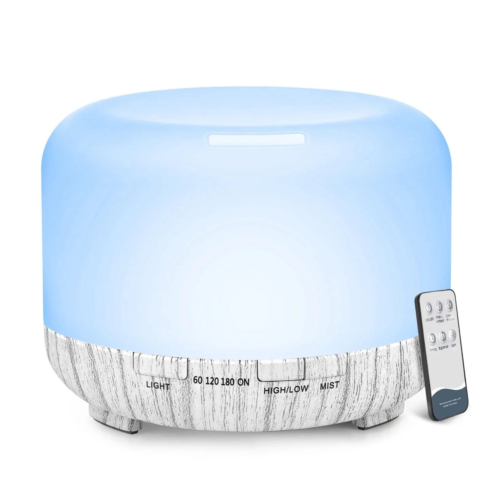 500ml Essential Oil Diffuser – Remote Control Aromatherapy Ultrasonic Humidifier for Home & Office