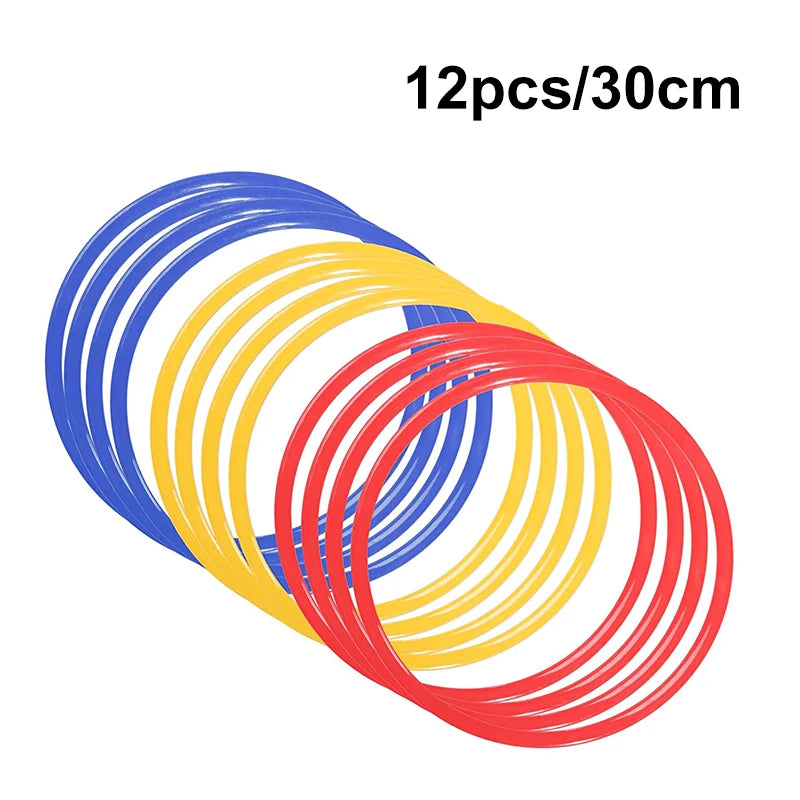 5/12PCS Agility Training Rings – Football Soccer Speed Ladder Sport Equipment