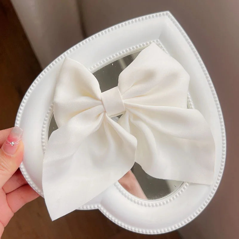 Satin Bow Hair Clips – Cute Butterfly Style Hairpins for Girls & Women, Elegant Hair Accessories