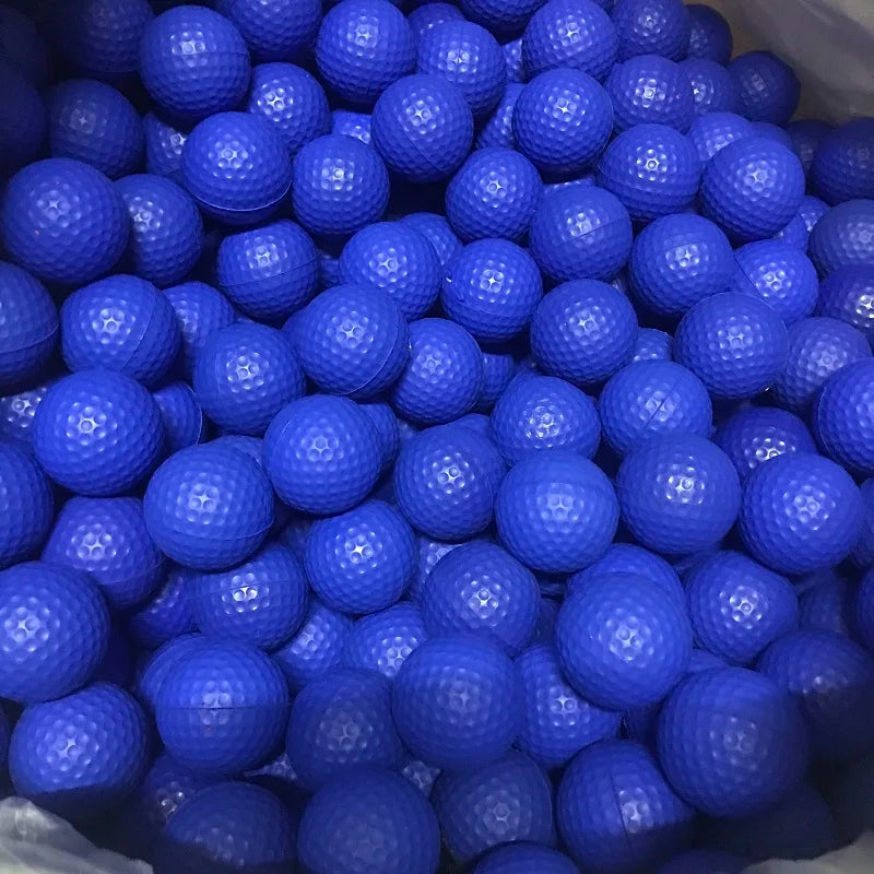 20pcs PU Foam Golf Balls – Yellow Elastic Indoor/Outdoor Practice Balls