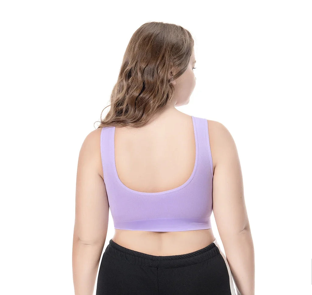 Women’s Seamless Sports Bra S–6XL – Hollow Out Padded Gym Fitness Crop Top
