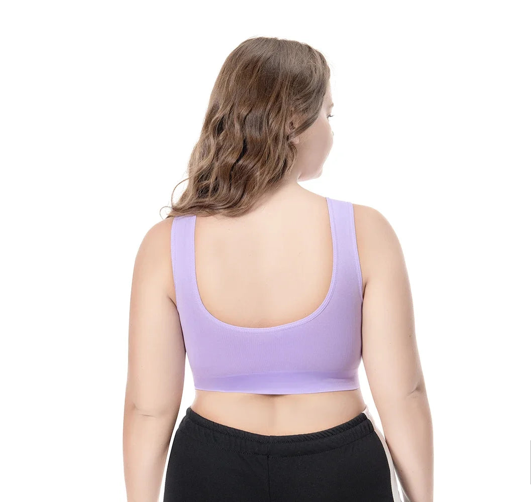 👙 Hollow Out Sports Bra – S–6XL Seamless Padded Gym Fitness Top
