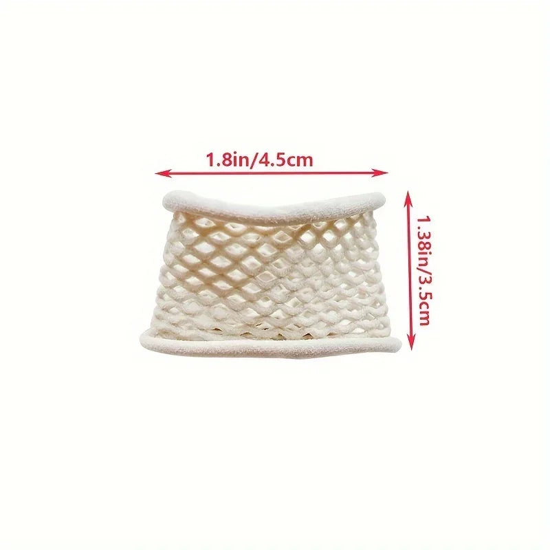 6pcs Elastic Hollow Hair Bands – Wide Solid Color Hair Ties