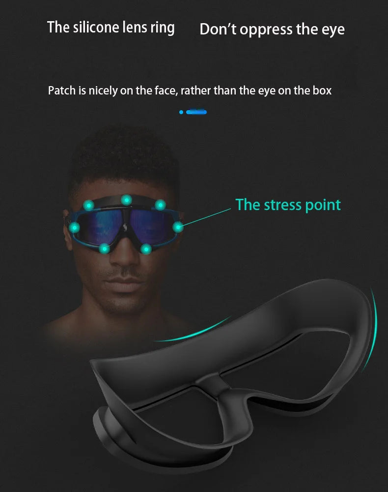 🥽 HD Anti-Fog Swimming Goggles – Large Frame