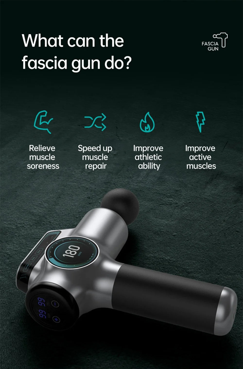 99-Speed Muscle Massage Gun – Professional Deep Tissue Massager for Neck & Back Pain