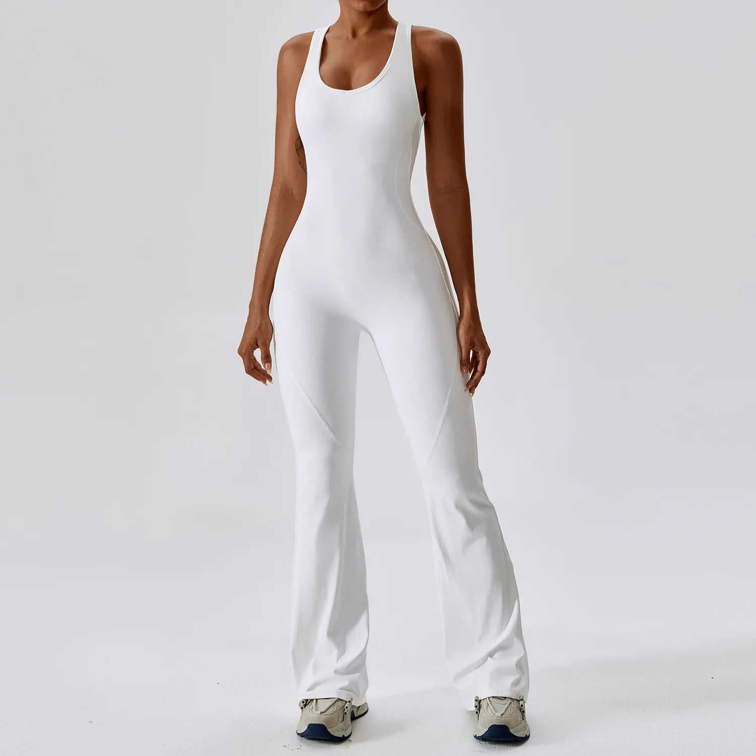🧘 One-Piece Yoga Jumpsuit – Women’s Butt-Lifting Fitness Bodysuit