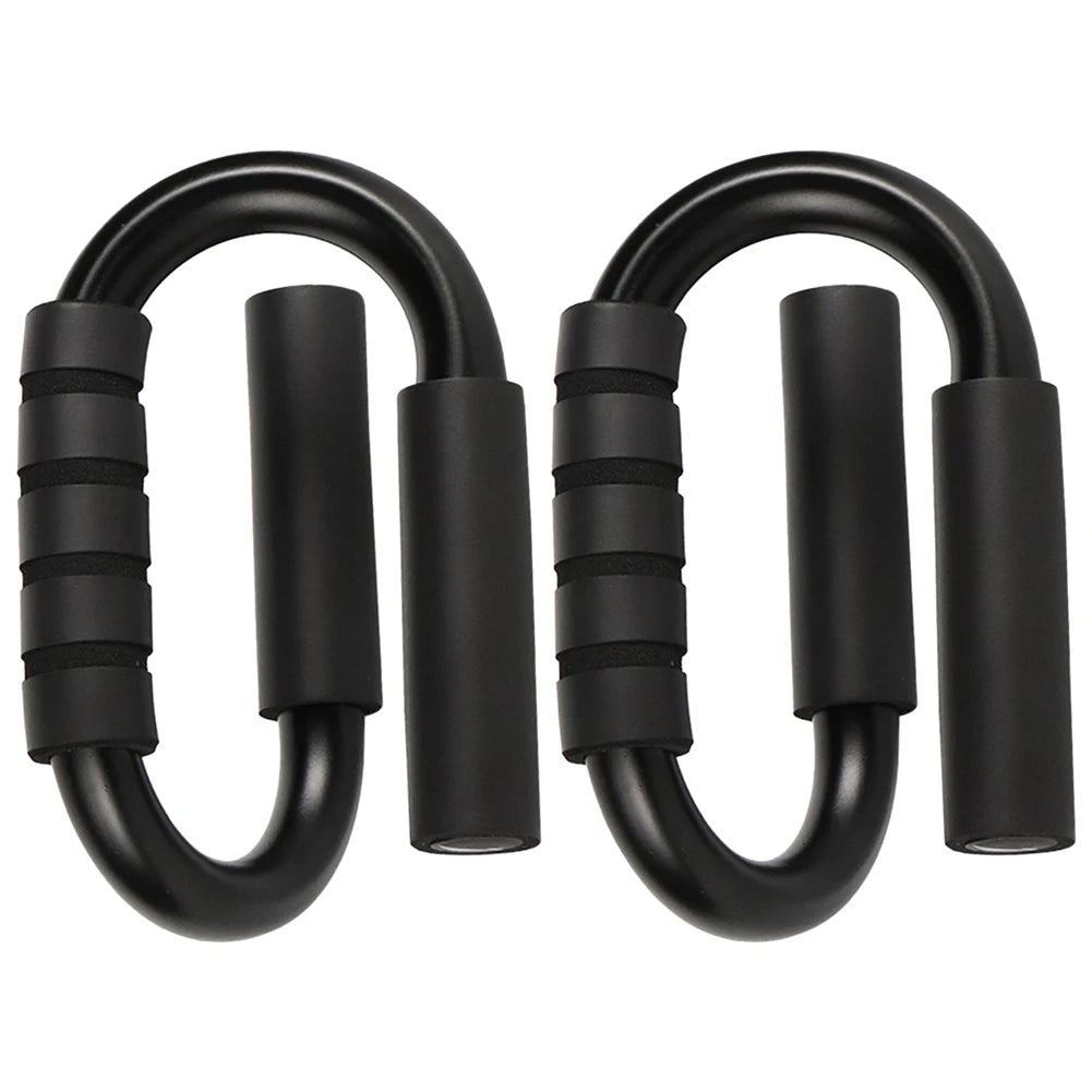 S-Shaped Push-Up Bars – Non-Slip Foam Grip Handles for Chest, Arm & Shoulder Strength Training