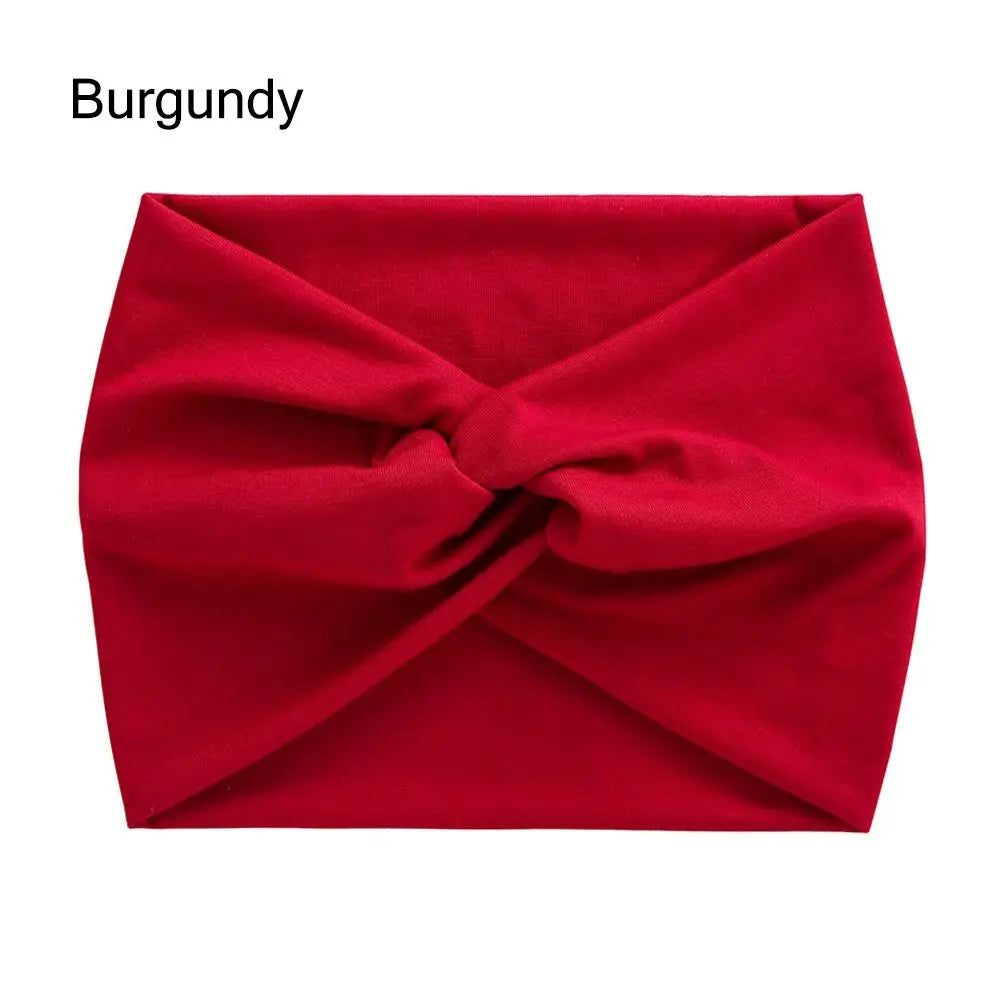 Colorful Wide Workout Headbands – Extra Large Boho Turban Wraps