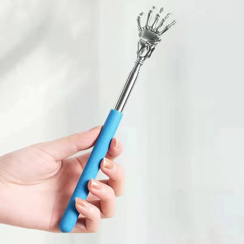 Telescopic Stainless Steel Back Scratcher – Extendable Claw Massage Tool