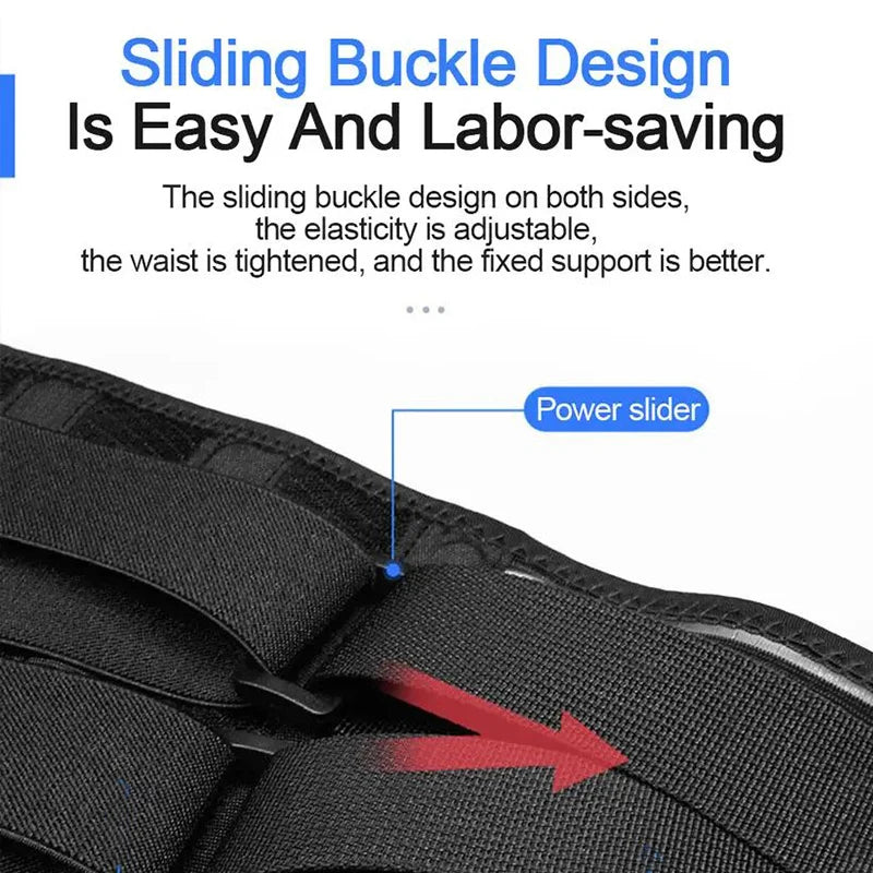 Adjustable Back Support Brace – Lumbar Waist Trainer Sweat Belt for Men Women