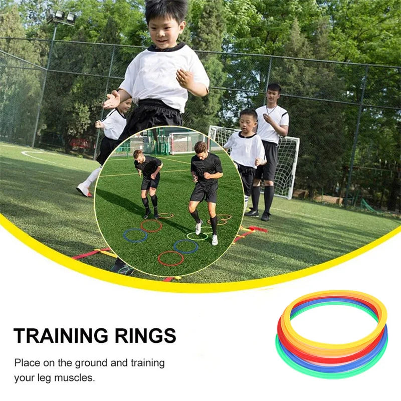 10PCS Agility Training Rings – Speed & Footwork Training Equipment for Soccer & Sports