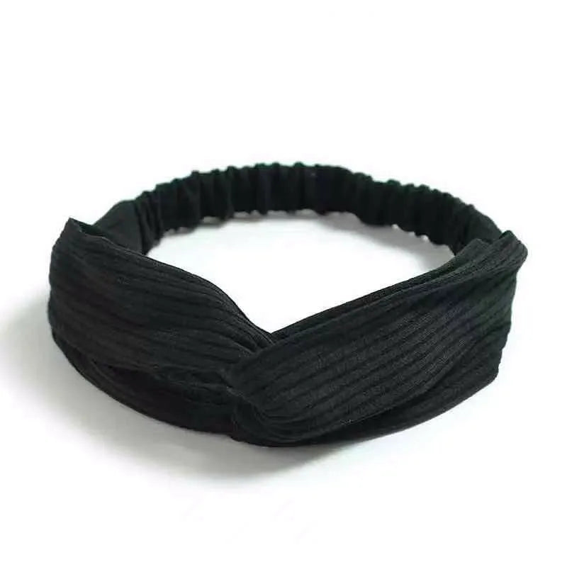 💫 Boho Soft Vintage Headbands – Cross Knot Elastic Hair Turban