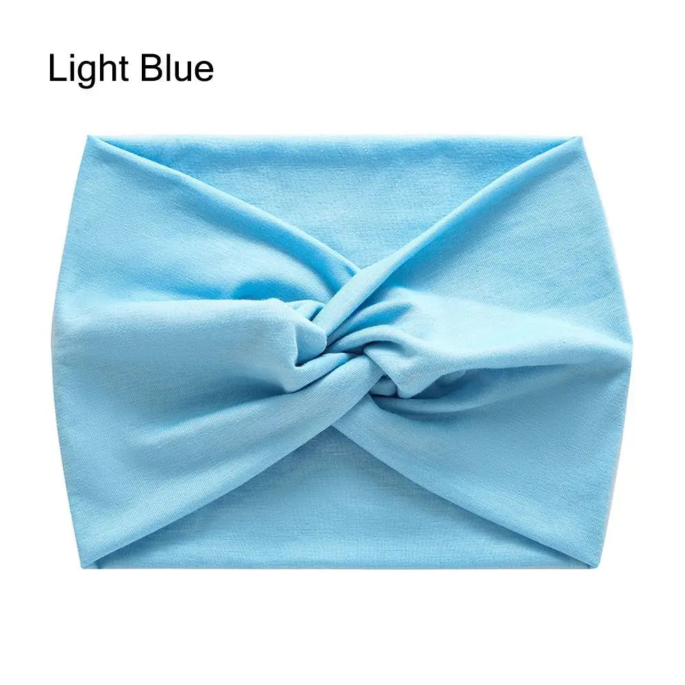 Colorful Wide Workout Headbands – Extra Large Boho Turban Wraps