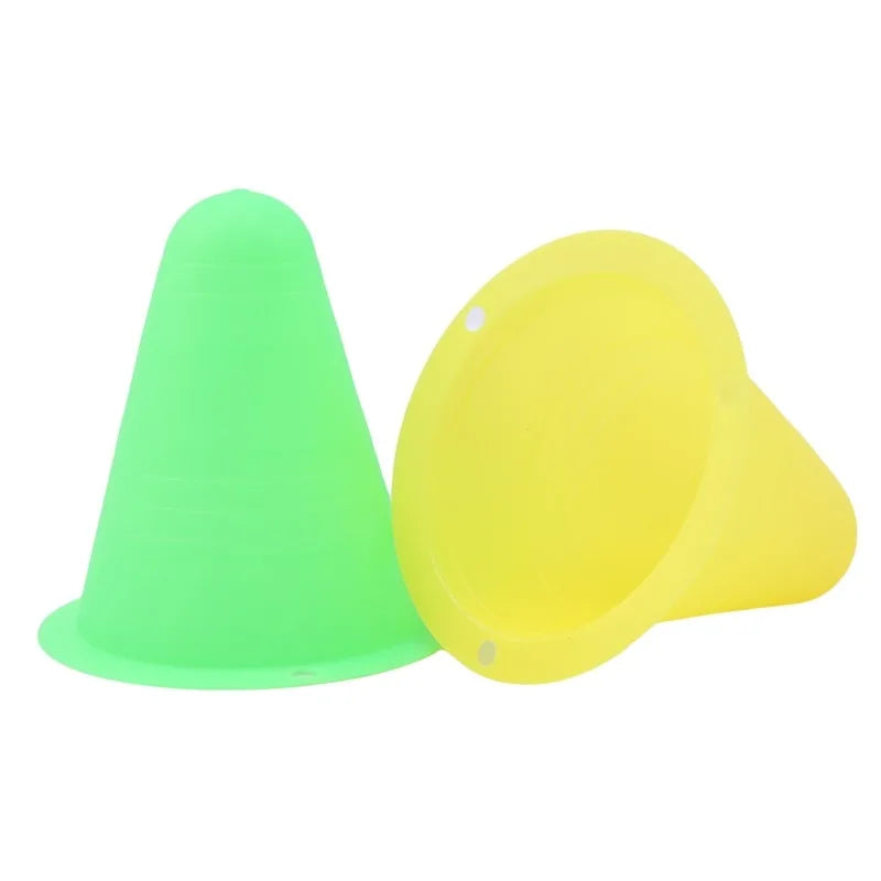 🚧 10PCS Skate Marker Cones – Soft Obstacle Cones for Rollerskates Football & Soccer
