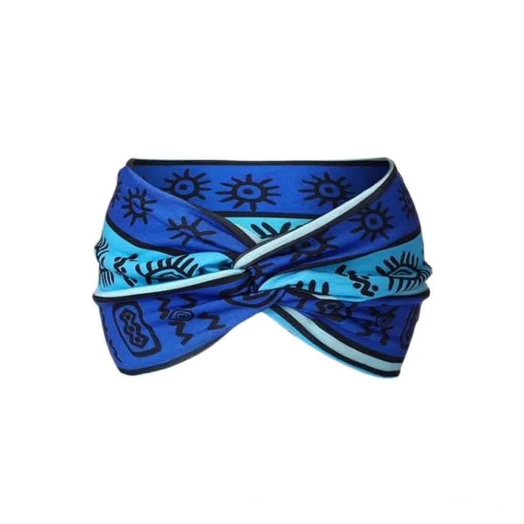 🧘‍♀️ Bohemian Yoga Headband – Wide High Strength African Style Wrap