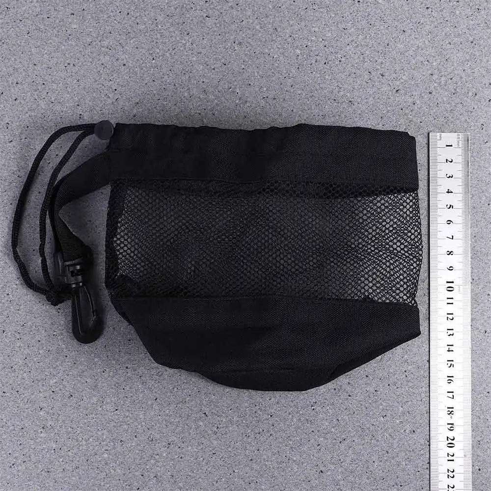 Tennis/Golf Ball Holder Pouch – Nylon Ball Carry Bag with Clip