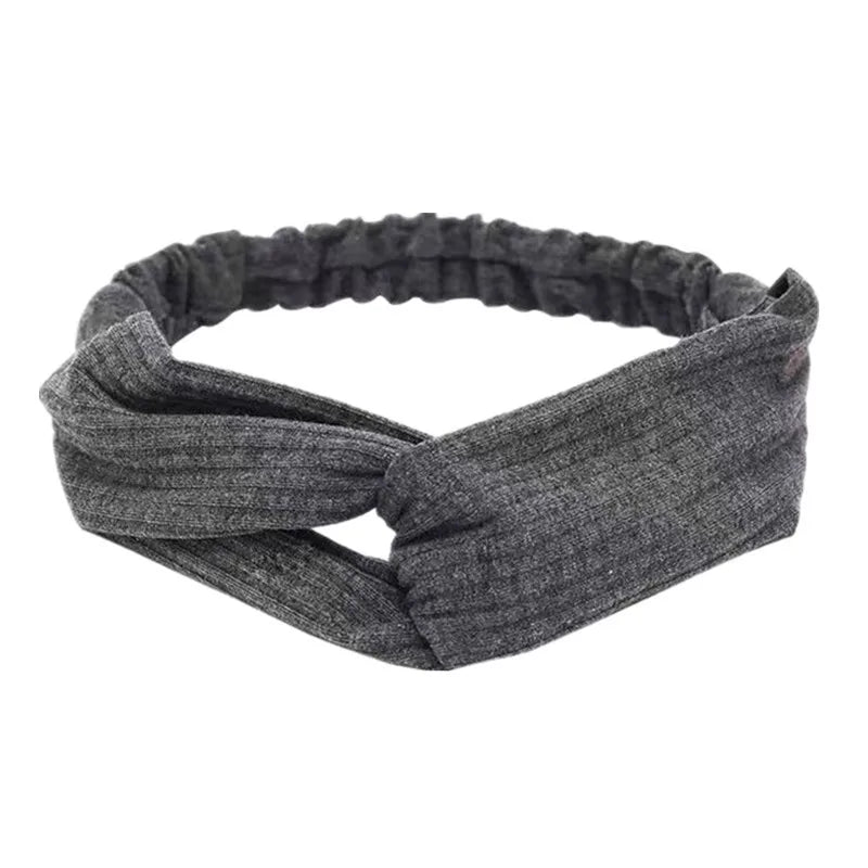 💫 Boho Soft Vintage Headbands – Cross Knot Elastic Hair Turban