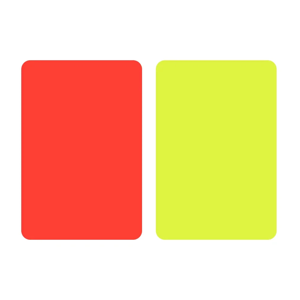 🟥🟨 2/10pcs PVC Referee Red Yellow Cards – Soccer Match Warning Tools