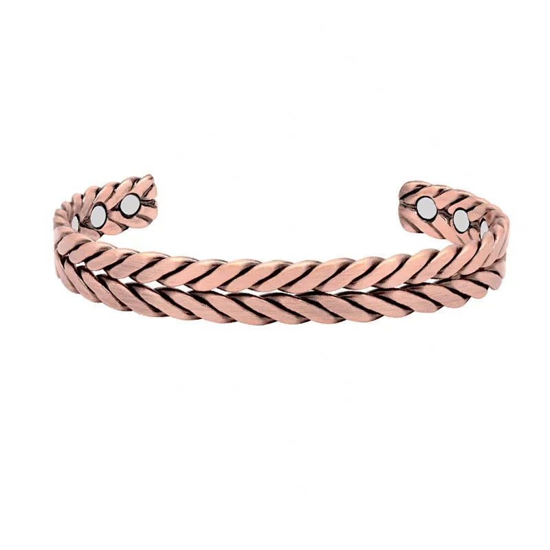 Men’s Pure Copper Magnetic Bracelet – Germanium Therapy Link Chain Arthritis Relief