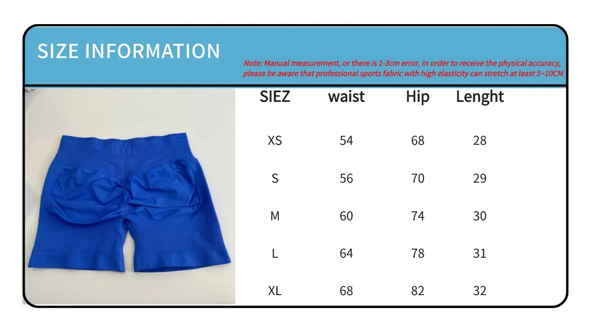 Low-Rise Seamless Scrunch Yoga Shorts – Ribbed Booty Lift Gym Workout Wear