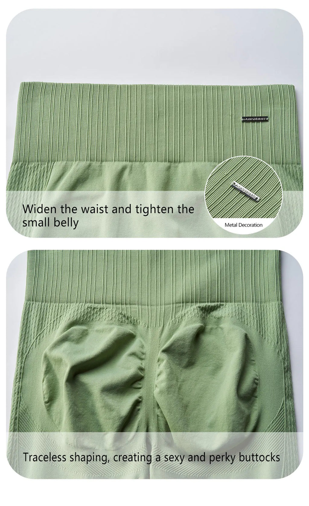🧵 Seamless Yoga Clothing Set – High Waist Leggings + Fitness Top