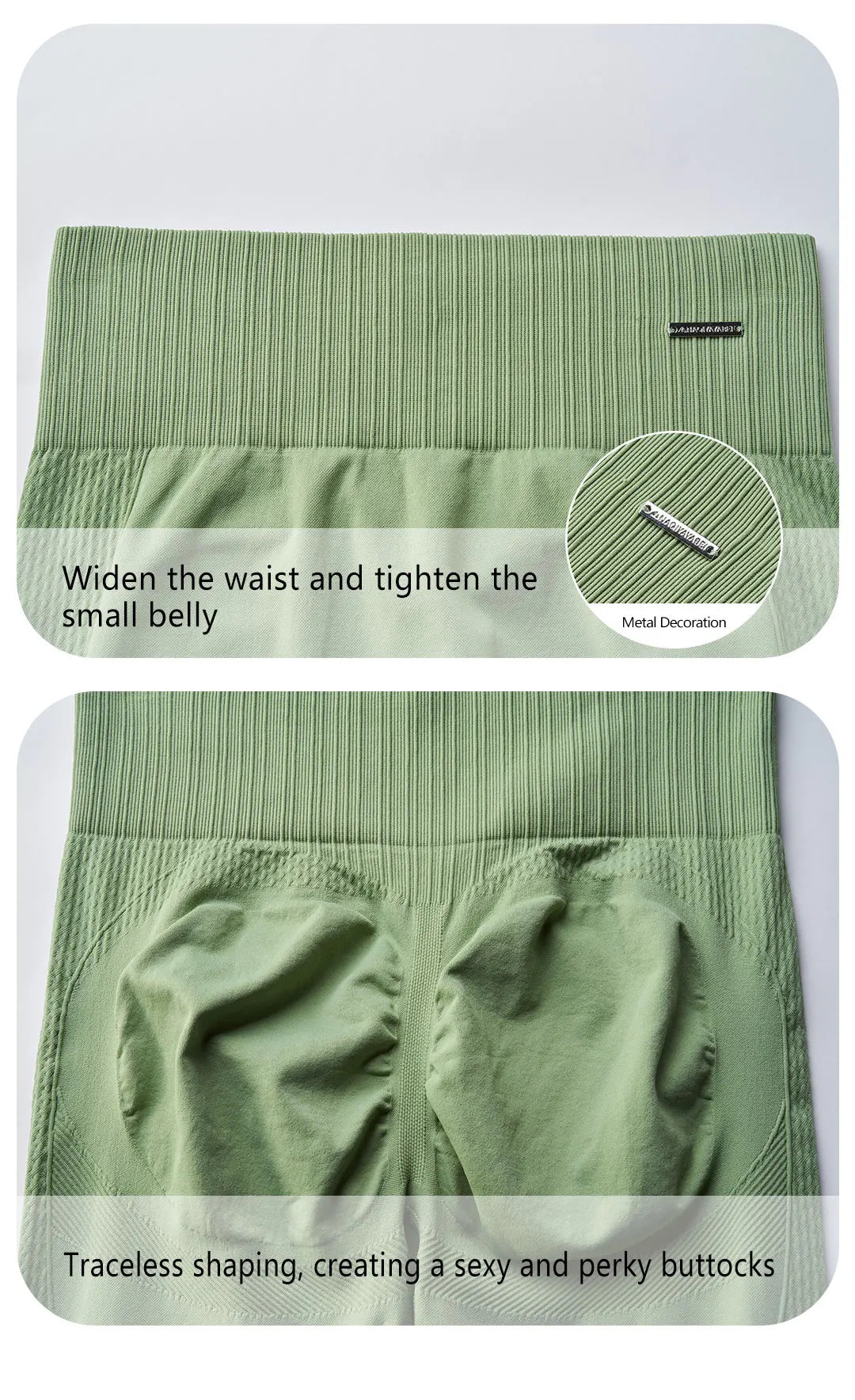 🧵 Seamless Yoga Clothing Set – High Waist Leggings + Fitness Top