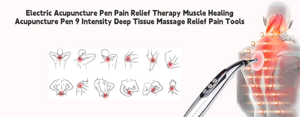 ⚡ Electric Acupuncture Massage Pen – Meridian Energy Laser Pen for Body Pain Relief