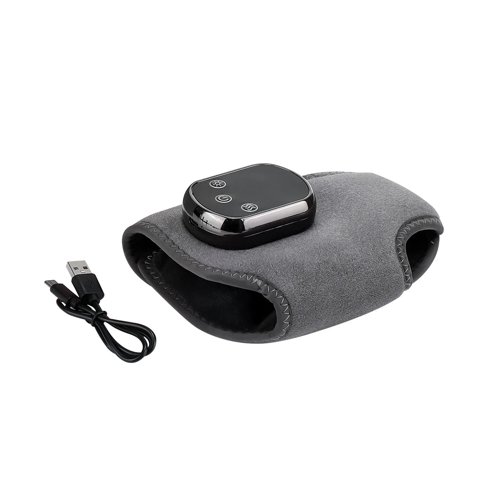 Electric Foot & Ankle Massager with Heat – Cordless Vibration Wrap for Pain Relief & Recovery