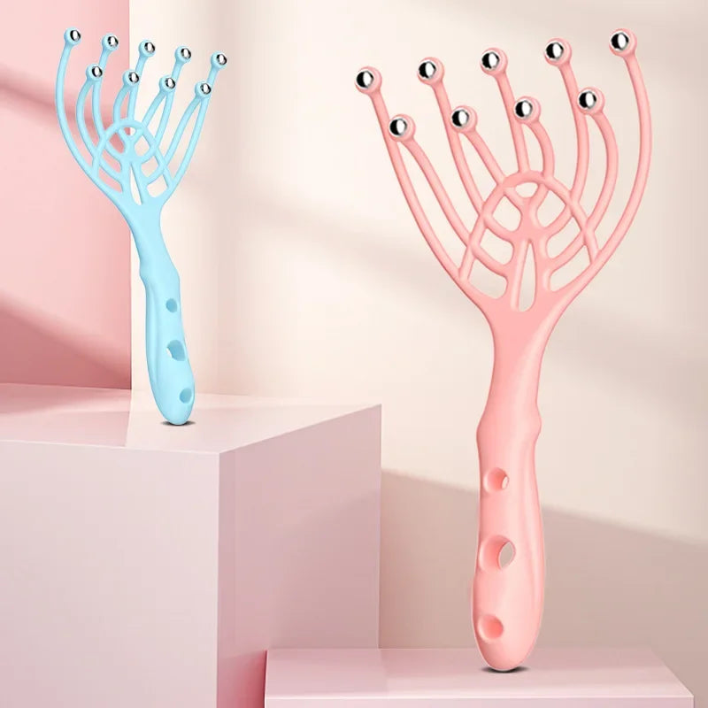 Multi-Function Scalp Massager Tool Head, Body, & Stress Relief Brush for Hair & Relaxation