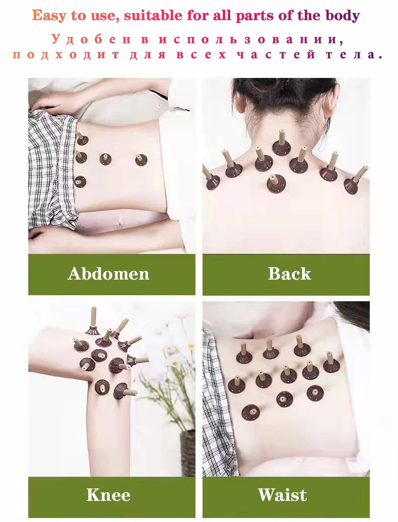 50Pcs Mini Moxa Stickers – Heating Acupuncture Moxibustion Therapy for Pain Relief