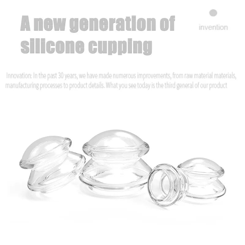 Silicone Vacuum Cupping Set – Anti-Cellulite Massage Gua Sha Cups for Body