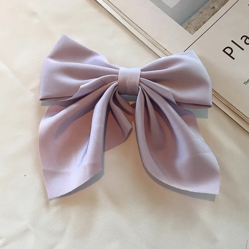 Satin Bow Hair Clips – Cute Butterfly Style Hairpins for Girls & Women, Elegant Hair Accessories