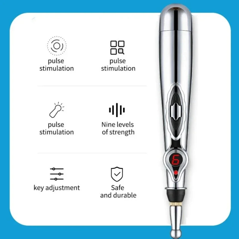 ⚡ Electric Acupuncture Massage Pen – Meridian Energy Laser Pen for Body Pain Relief