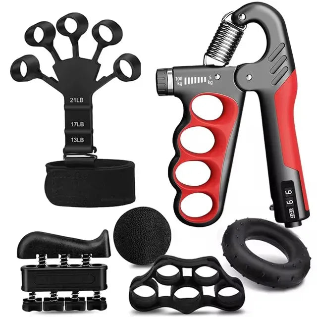 Adjustable Hand Grip Strengthener w/ Counter – Single, 6pcs or 7pcs Set