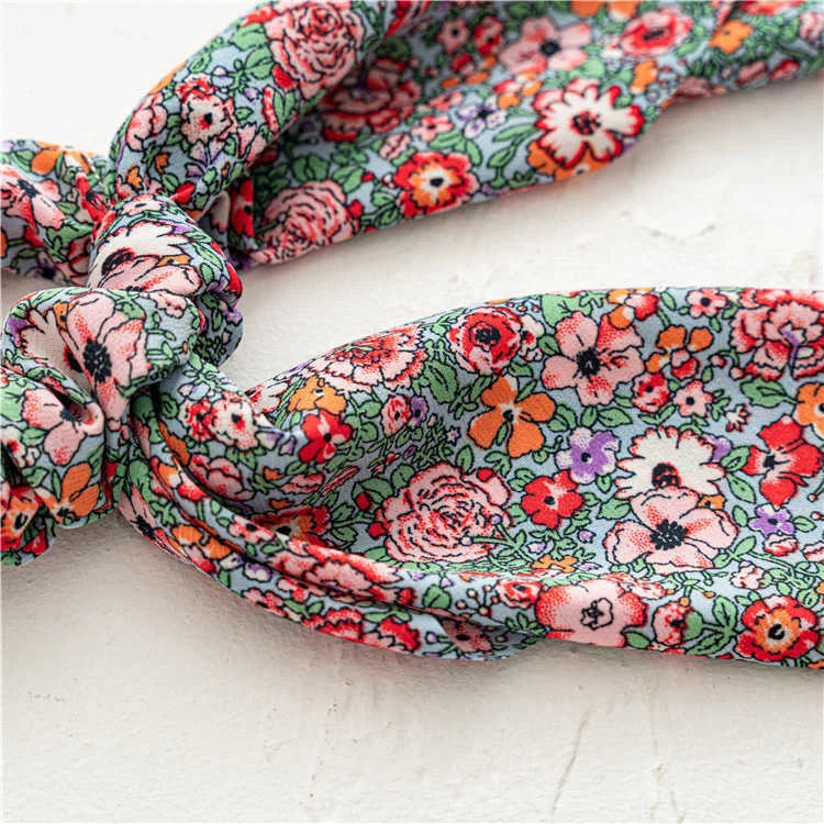 🎀 Leopard Satin Bow Ponytail Scarf – Long Ribbon Hair Tie Scrunchie
