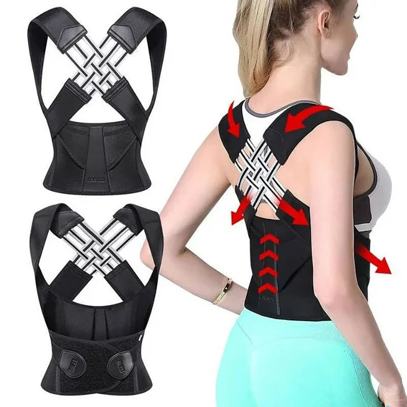 Full Back Posture Corrector – Shoulder & Lumbar Support for Women & Men