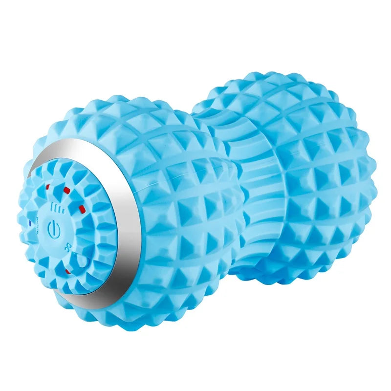 Vibrating Peanut Massage Ball – 4-Speed Electric USB Foam Roller Ball