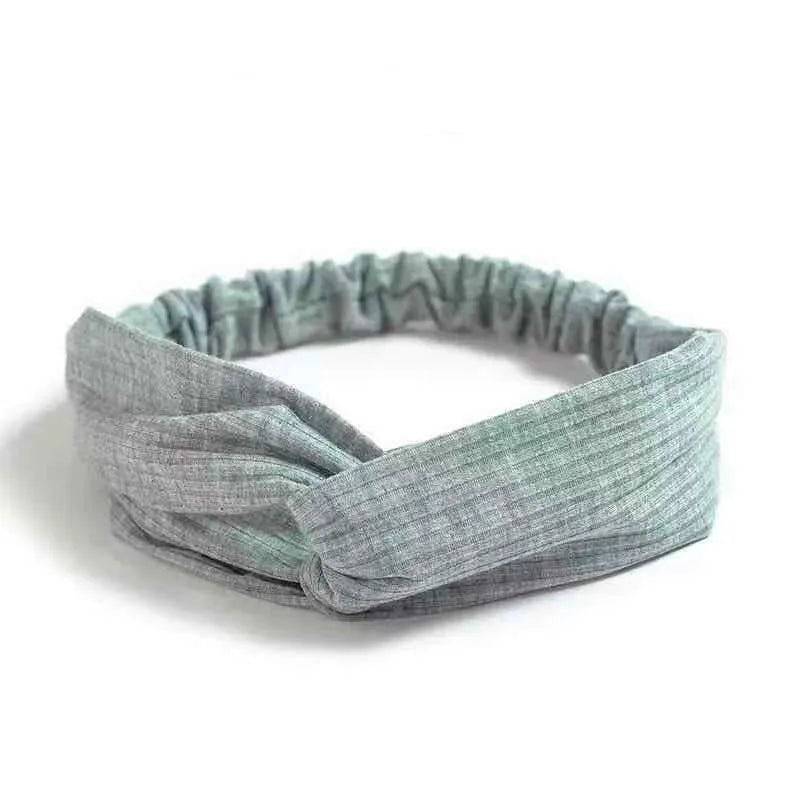 💫 Boho Soft Vintage Headbands – Cross Knot Elastic Hair Turban