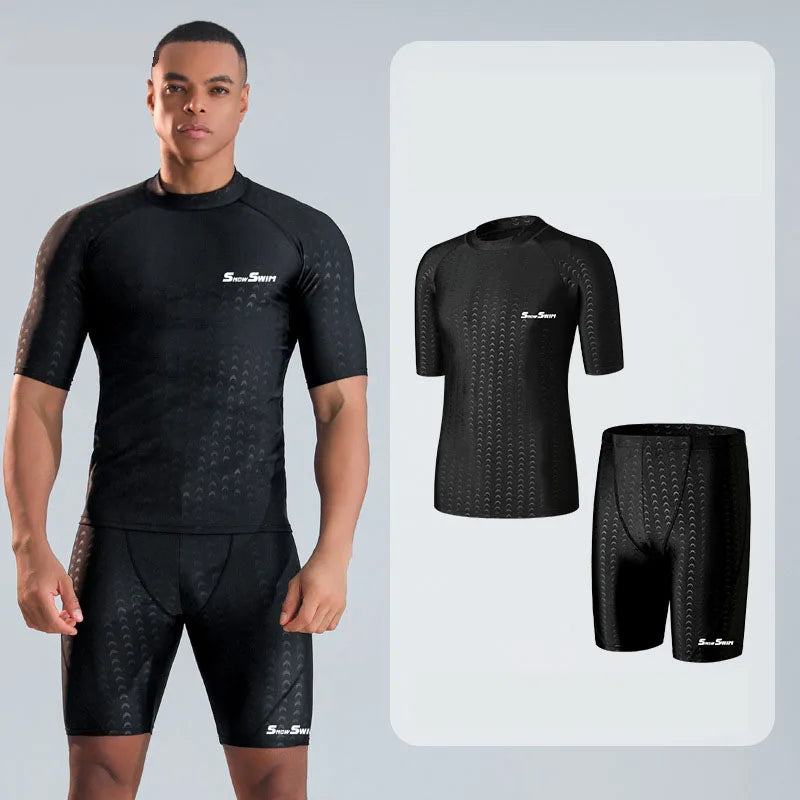 Men’s Quick-Dry Swim Shorts – Loose Fit Plus Size Swim Trunks 4XL/5XL