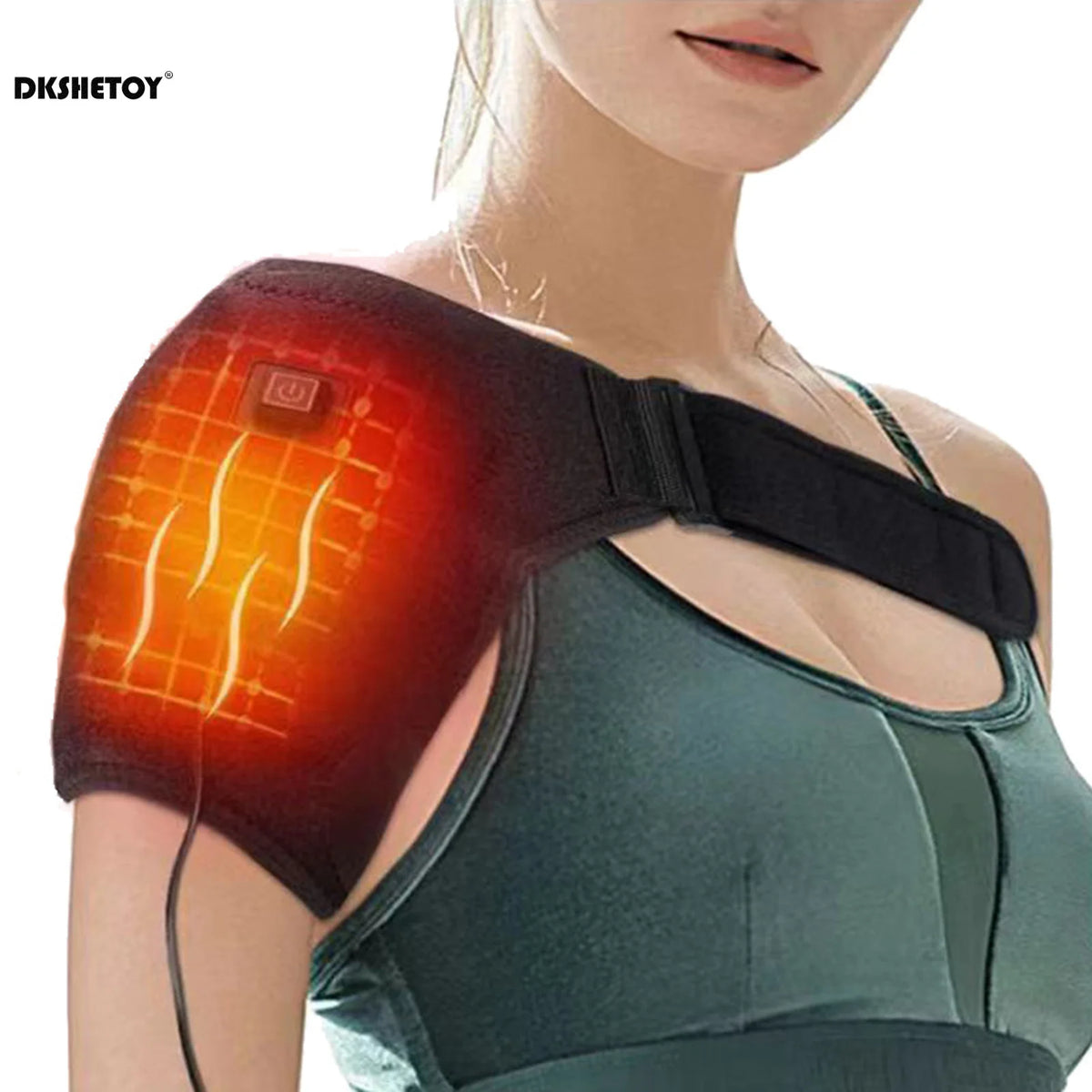 ♨️ Electric Heated Shoulder Wrap – USB Therapy Pad for Back, Neck, & Joint Pain Relief