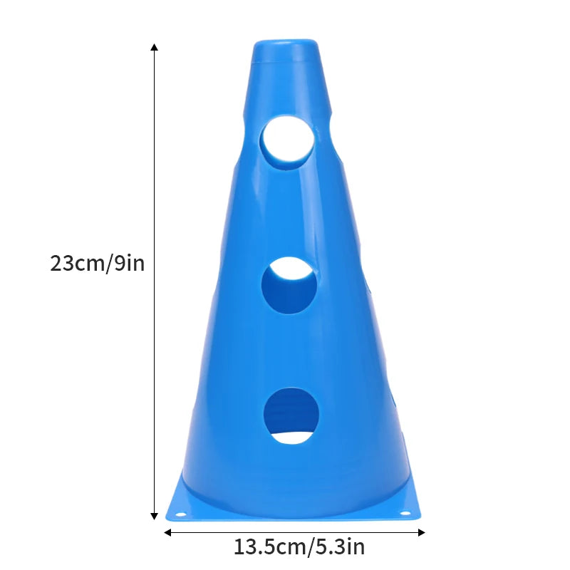 12/18/24/30/36PCS Agility Marking Cones – Sports Training Cones with Holes for Drills
