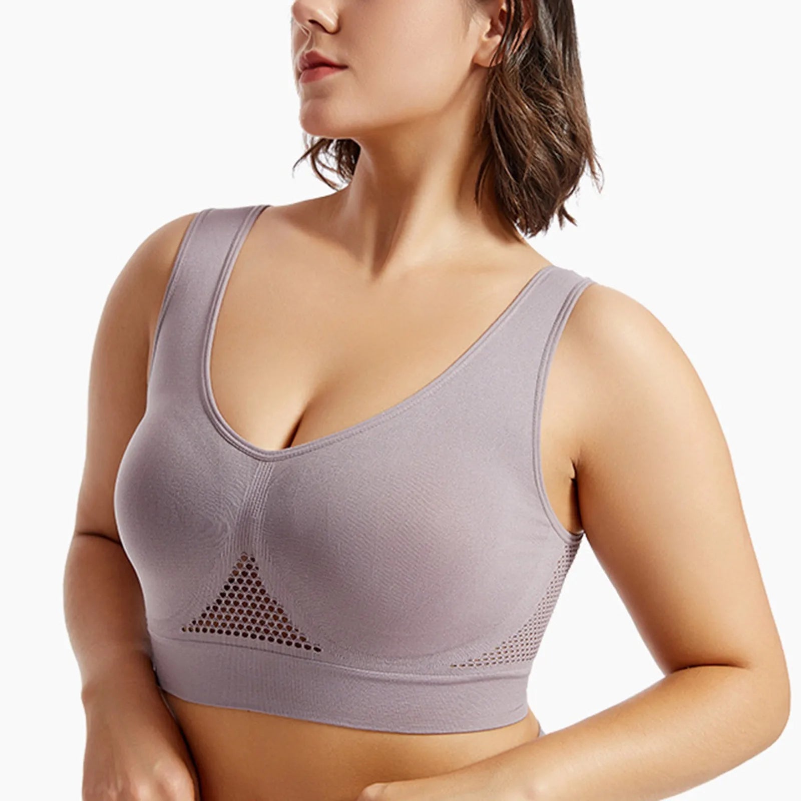 🔥 Shockproof Sports Bra – Beautiful Back Anti-Sag Fitness Top