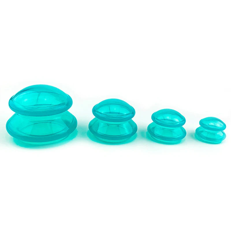 Silicone Vacuum Cupping Set – Anti-Cellulite Massage Gua Sha Cups for Body